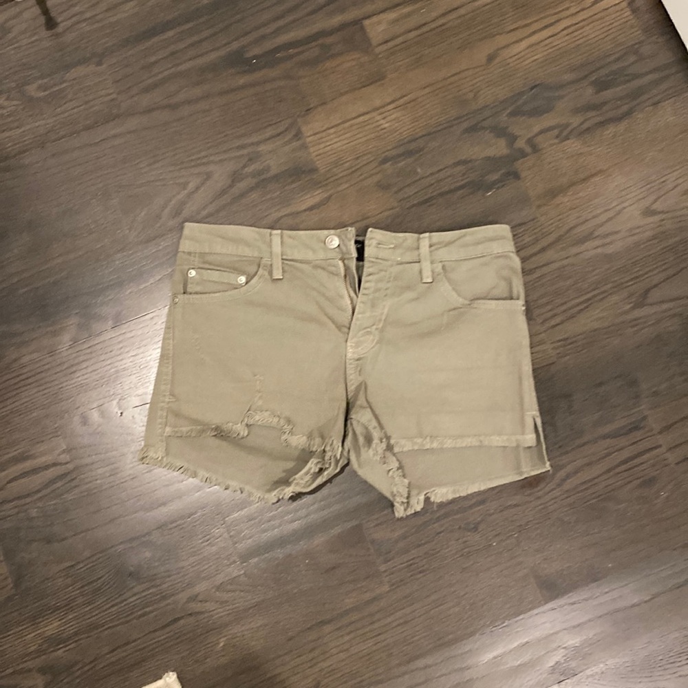 Just Black Frayed Shorts